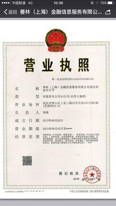 善林(上海)金融信息服務武漢冶金分公司